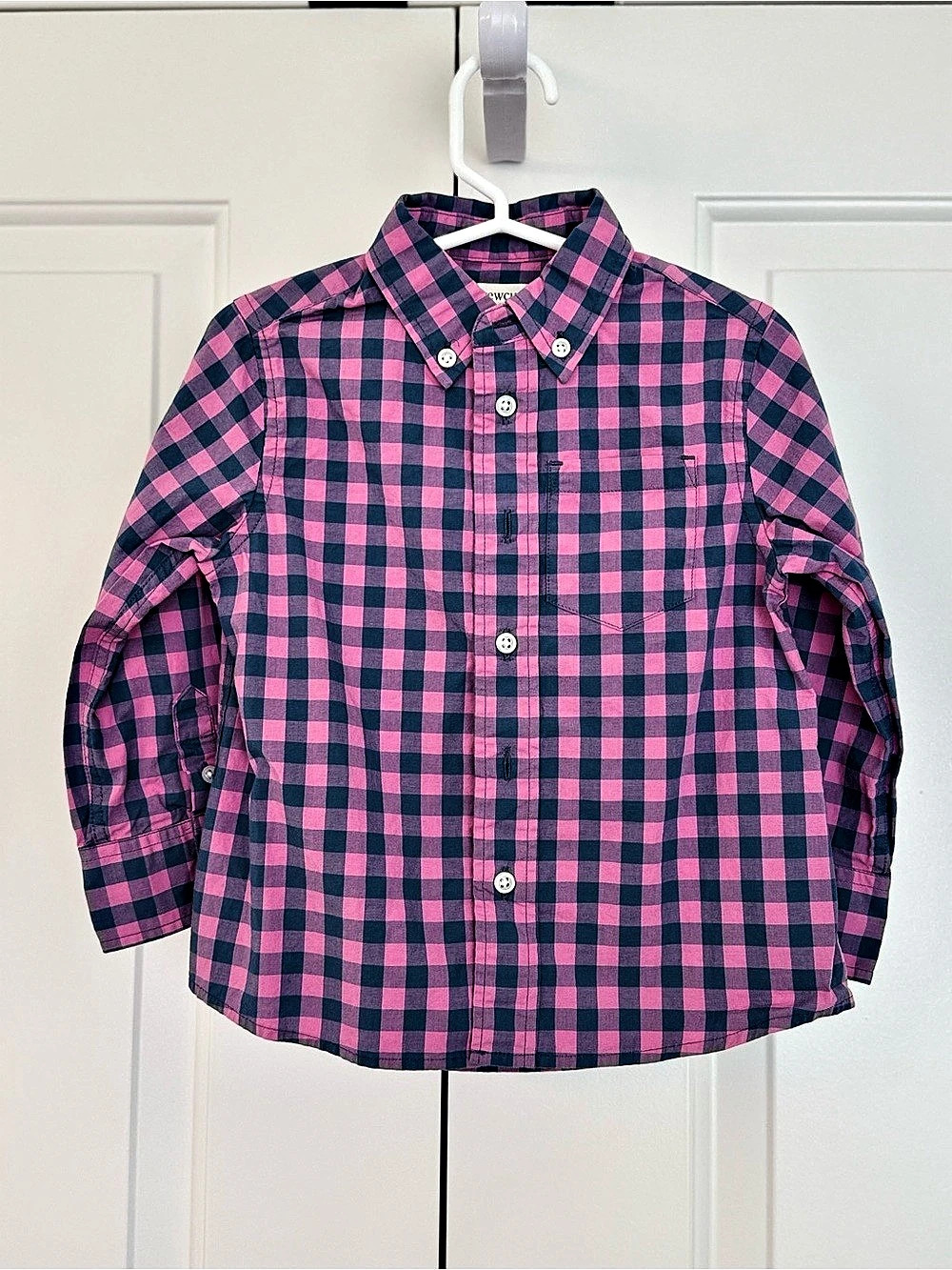 Toddler Boy Checkered Button Down Shirt
